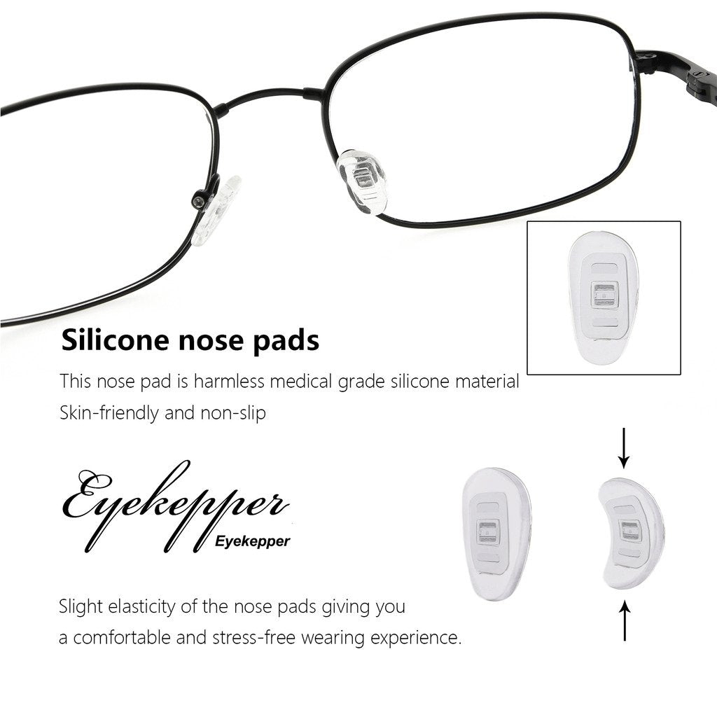 Eyekepper Mens Half-Rim Reading Glasses Memory Readers 