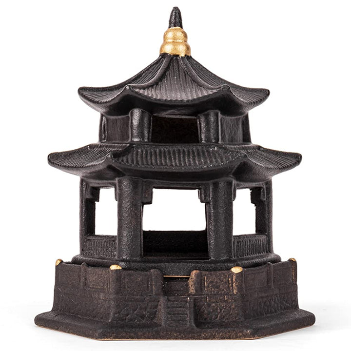 Mini Pagoda Lantern Stand - Asian Garden Decor - Japanese Decor Incense Burner - Zen Garden Sculptures &amp; Statues - Tabletop Pagoda Lantern Decor - Candle Holder - Feng Shui Yard Art - Oriental Decor