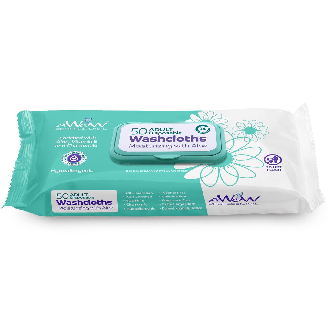 A World of Wipes Professional Natural Adult Disposable 