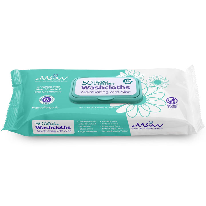 A World of Wipes Professional Natural Adult Disposable 