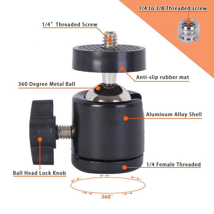 IMT 4.5 Suction Cup Camera Mount with 360 Ball Head, Ai
