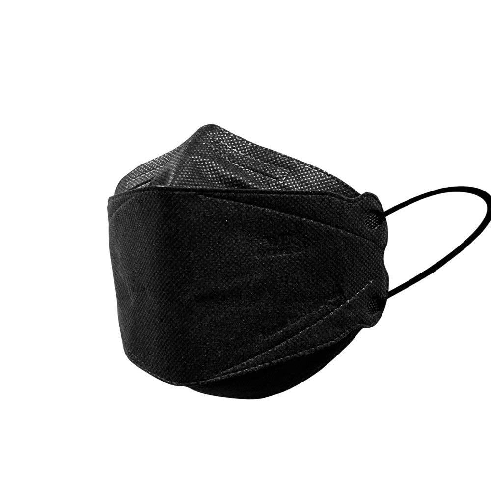 Wes Care [20Pcs] 3D Premium Face Mask Black Edition (KF Design) | Made in Singapore | UV Clean, Soft & Comfortable, Easy to Breathe | Ships from USA