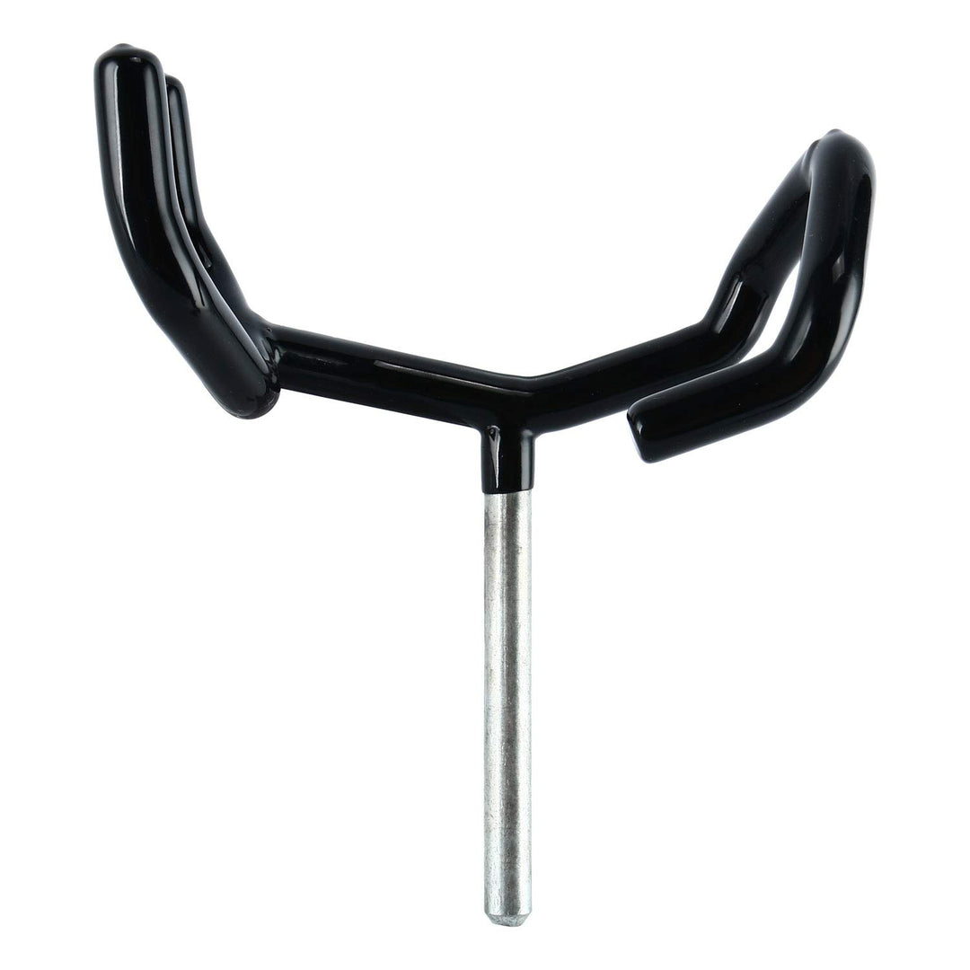 Boompole Support Holder Black Metal Boom Pole Stand Cradle Mount Microphone Audio Easy Hood