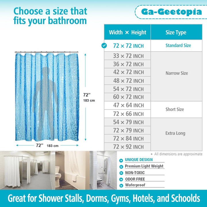 Ga-Geetopia EVA 3D Blue Pearl Water Cube Plastic Shower