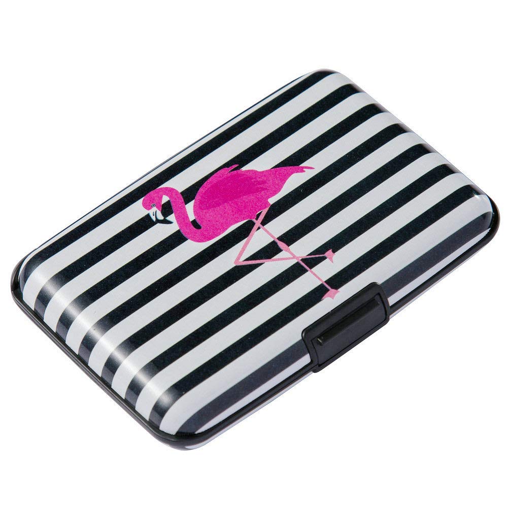 ELFISH Mini RFID Aluminum Wallet Credit Cards Holder Bu