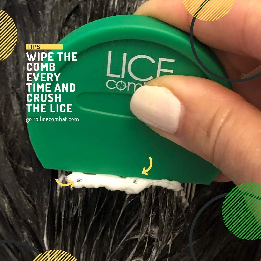 Lice Comb | Head Lice Professional Metal 2 Pack Kit for