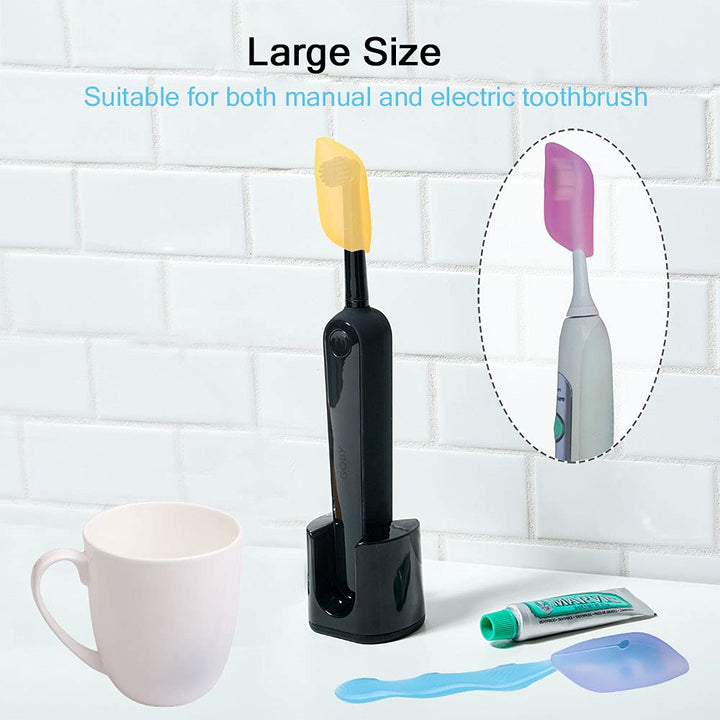 V-TOP Silicone Toothbrush Cover Case Pack of 12, Great 