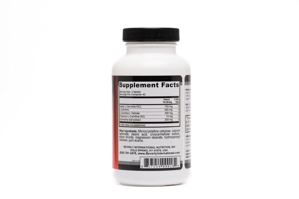 Quadracarn 4X-Potency, Lab Tested Ultra-Premium Carnitine Blend for Fat Loss, Muscle Definition, Metabolism, Mood, Energy Boost, Anti-Aging, Brain Function. 120 Tablets.
