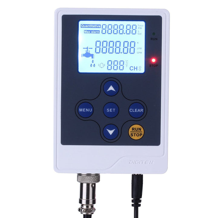 DIGITEN Water Liquid Flow Rate Volume Digital Display F