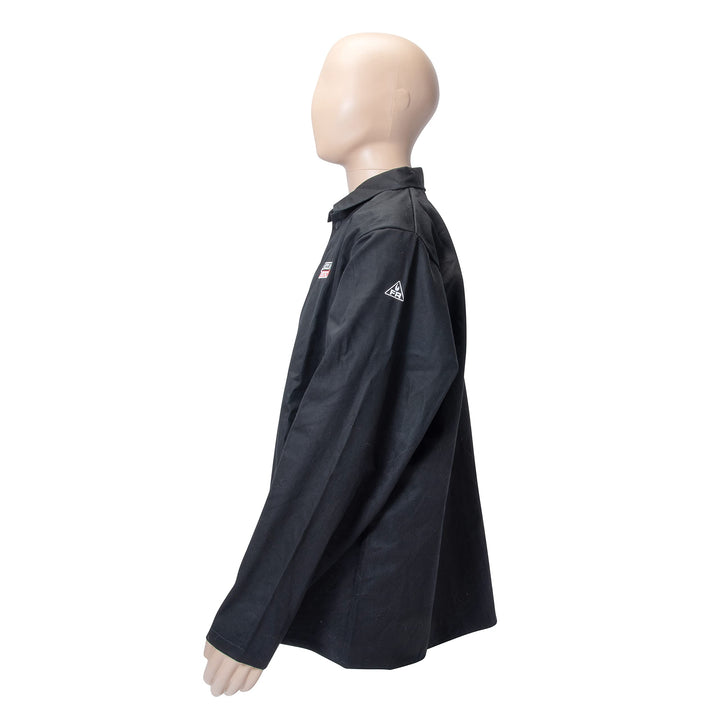 Black X-Large Flame-Resistant Cloth Welding Jacket,KH808XL