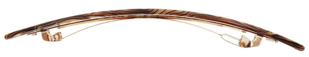 Oblong Long and Skinny Barrette - Onyx