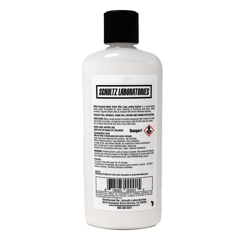 Metal Polish with Long Lasting Sealant, 12 fl oz is a Cleaner, Polisher and protectant All in one. Removes Oxidation and Discoloration from Aluminum, Brass, Chrome and More