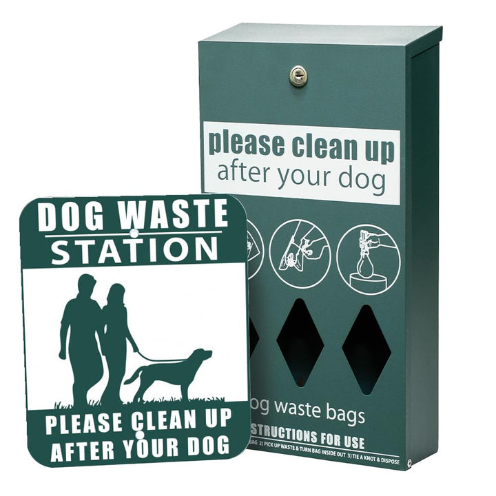 - Rust Proof Aluminum Dog Waste Station for Roll Bags (Most Popular Bags) - Free 400 Waste Bags &amp; 25 can Liners - Over 500k Sold in USA (Green)