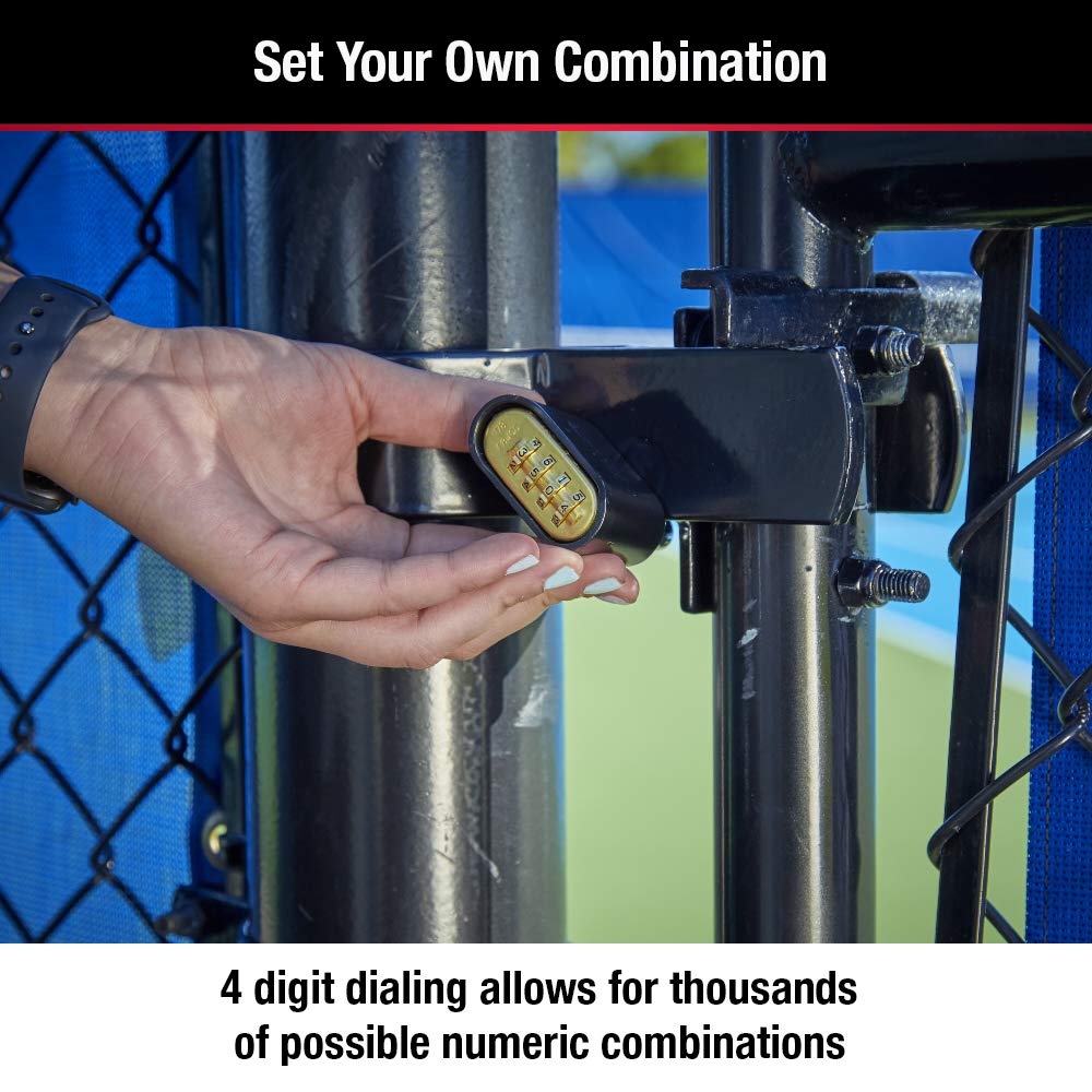178D Set Your Own Combination Lock, 1 Pack, Black