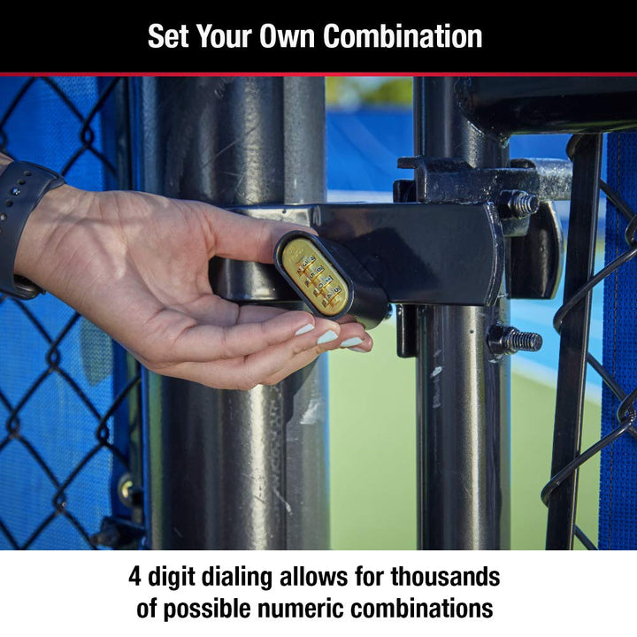 178D Set Your Own Combination Lock, 1 Pack, Black