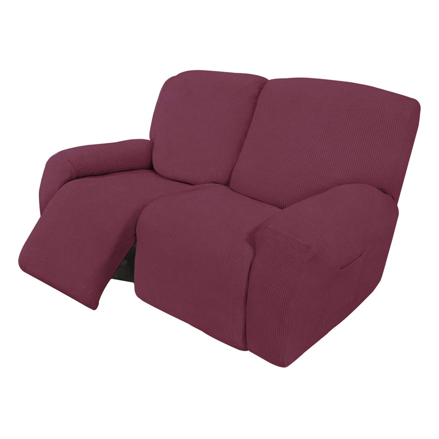 Easy-Going 6 Pieces Recliner Loveseat Stretch Sofa Slip