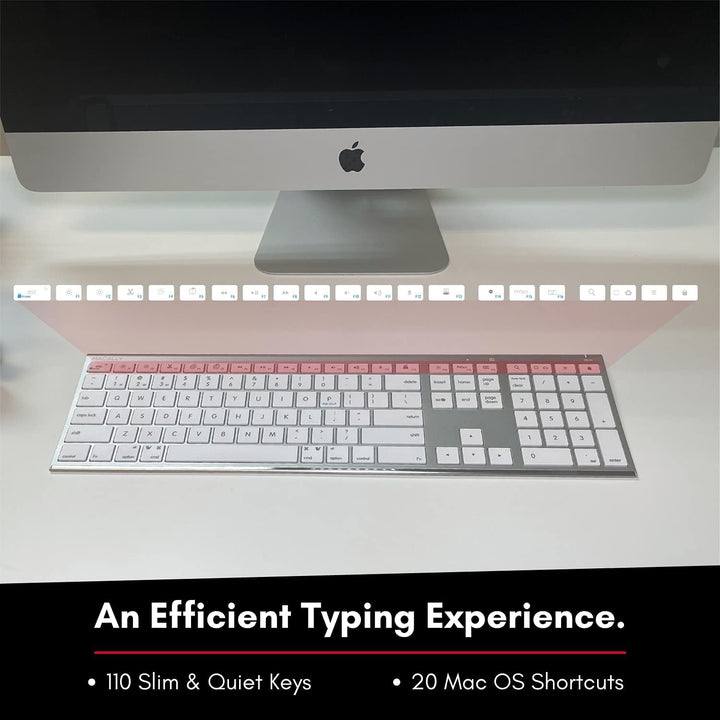 Macally Bluetooth Keyboard for Mac, Compatible Apple Ke