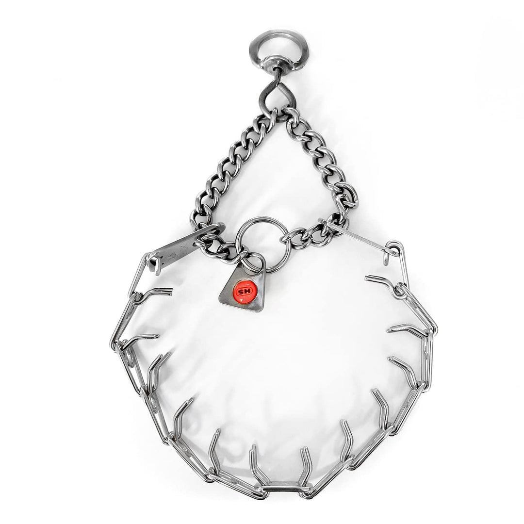 Stainless Steel Prong Dog Training Collar with Swivel Ultra-Plus Pet Pinch Collar No-Pull Collar for Dogs Made in Germany 2.25mm x 16in Small