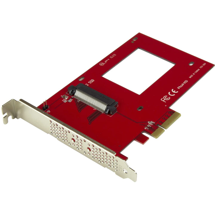U.2 to PCIe Adapter - x4 PCIe - For 2.5 U.2 NVMe SSD - SFF-8639 PCIe Adapter - U.2 SSD - PCIe SSD - U.2 drive (PEX4SFF8639)
