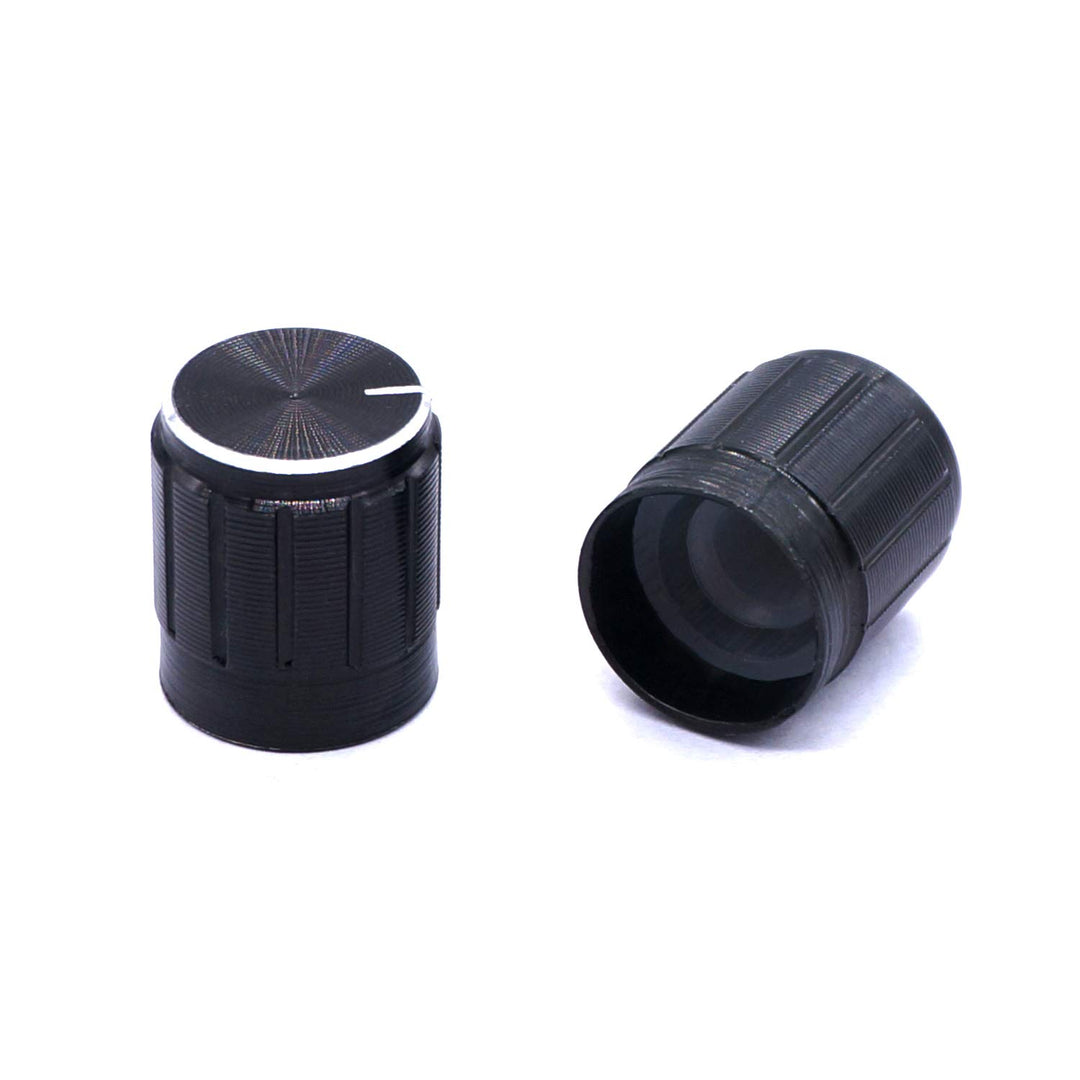 Taiss 10pcs Potentiometer knob,Rotary Knob,Black Metal 