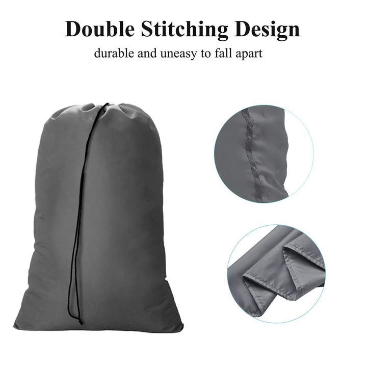Laundry Bag 28x45 inch, 2 Pack Laundry Sacks with Drawstrings Extra Large Travel Laundry Bag Hamper Liner Heavy Duty Dirty Clothes Organizer Storage Bag Easy Fit a Laundry Hamper or Basket