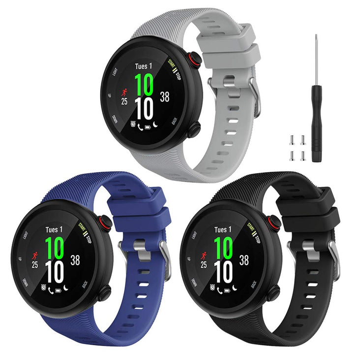Compatible with Garmin Forerunner 45 band, Soft Silicone Sport Replacement Watch Band, Fitness Strap Bracelet Wristband for Garmin Forerunner 45 Smartwatch