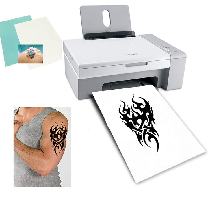 Temporary Tattoo Paper A4 Size (8.3x11.7 inch) 5 Sheets DIY Tattoo Paper Transfer Decal Paper for Inkjet Printer