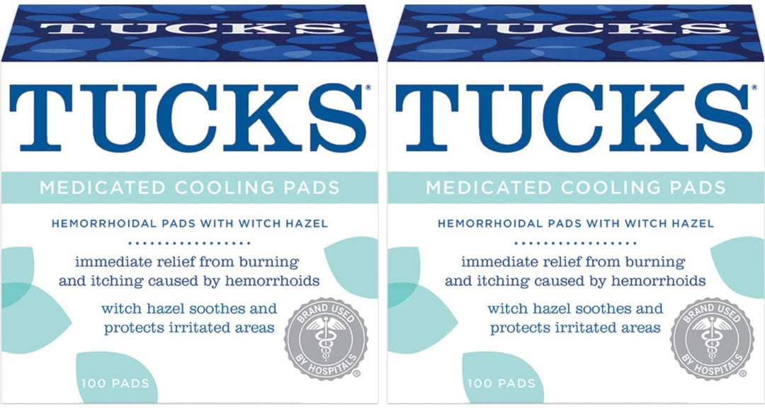 Tucks Medicated Cooling Pads 100 Pads Per Pack (Pack of
