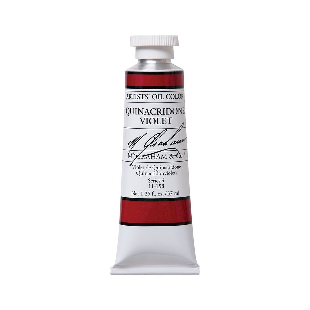M. Graham Artist Oil Paint Quinacridone Violet 1.25oz/37ml Tube