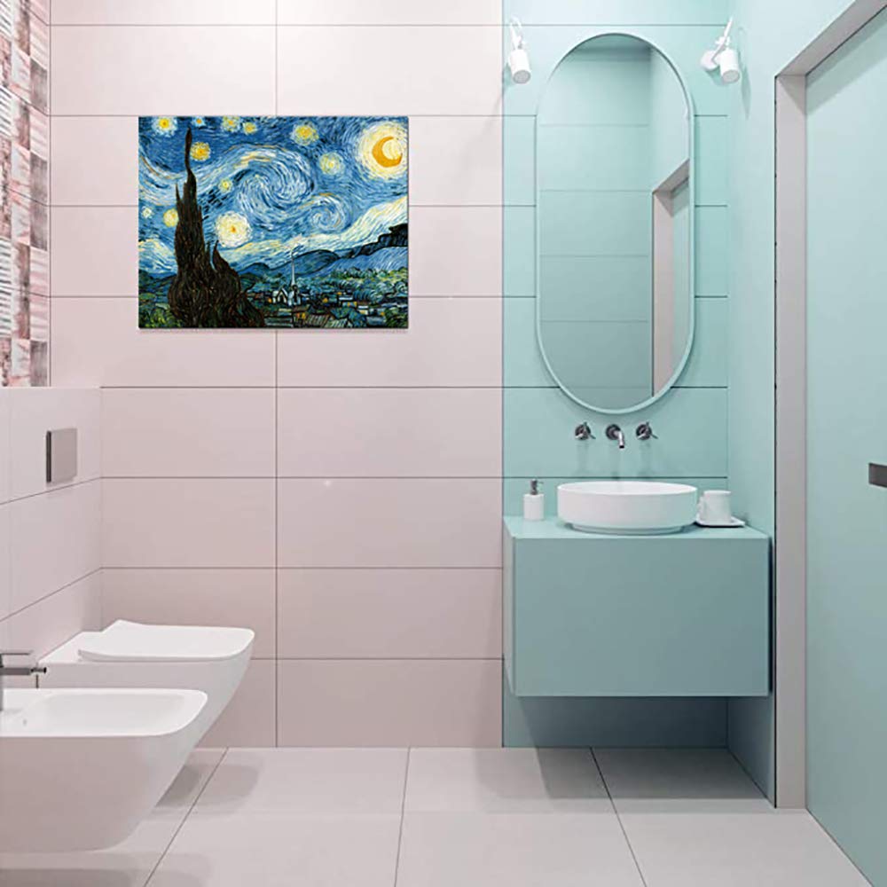 Vincent Van Gogh Starry Night Poster Wall Decor Print P