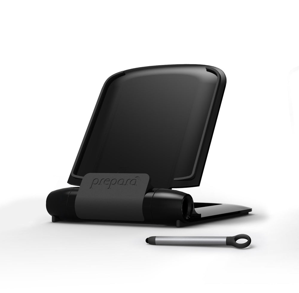 , Black iPrep Adjustable Stand for phones, tablets, e-readers, Large