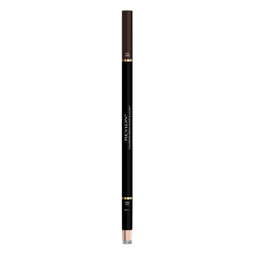 Revlon Colorstay Shape &amp; Glow Eye Brow Marker and Highlighter, Soft Black, 0.02 Oz (Marker), 0.008 Oz (Highlighter)