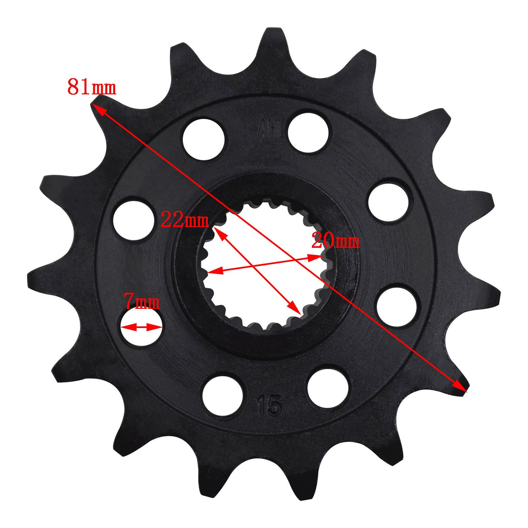 15T Front Sprocket compatible with BMW G310GS ABS 2017-2020/G310GS 2016-2020/G310R 2017 2018 2019 2020