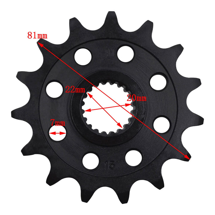 15T Front Sprocket compatible with BMW G310GS ABS 2017-2020/G310GS 2016-2020/G310R 2017 2018 2019 2020