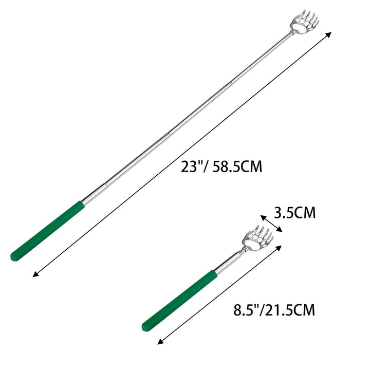 Bear Claw Back Scratcher Extendable, Metal Portable Telescopic Backscratchers with Rubber Handled 8 Pack