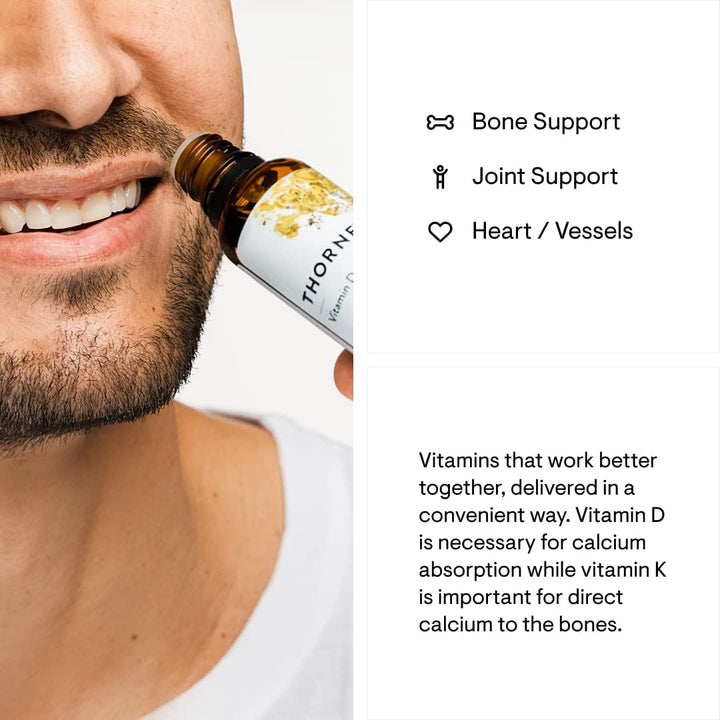 Vitamin D + K2 Liquid with a metered Dispenser - Vitamins D3 and K2 to Support Healthy Bones and Muscles* - 1 Fl Oz (30 ml) - 600 Servings