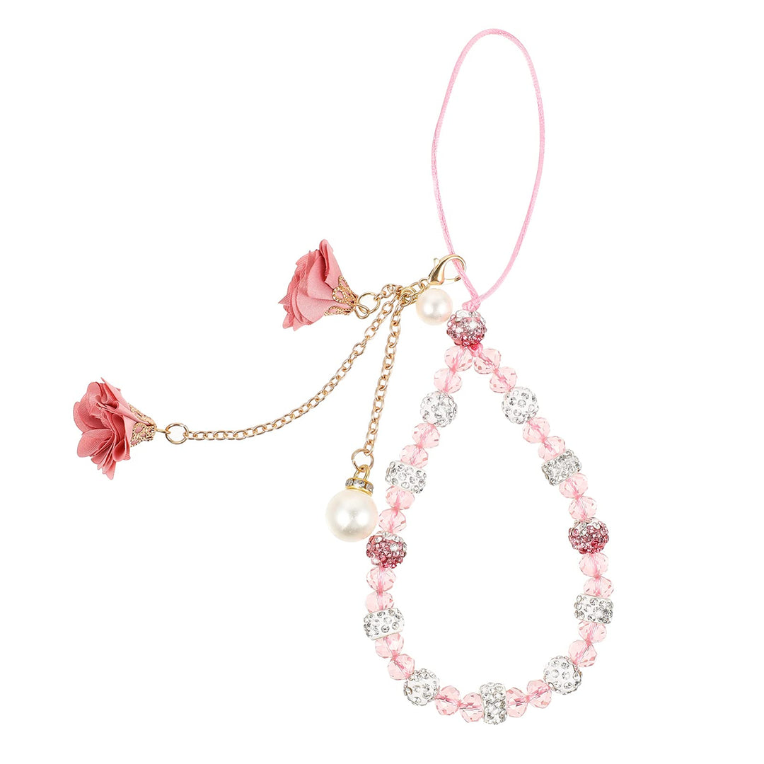 Hemobllo Cell Phone Straps Creative Crystal Flower Pend