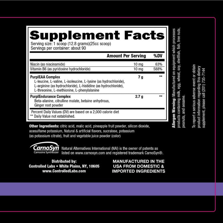 Controlled Labs Purple Wraath Purple Lemondae, 45-Servi