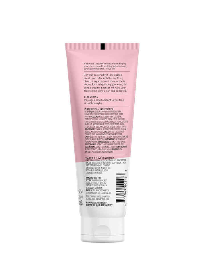 Acure Organics Sensitive Facial Cleanser with Argan Oil + Probiotic Unscented - 4 fl oz