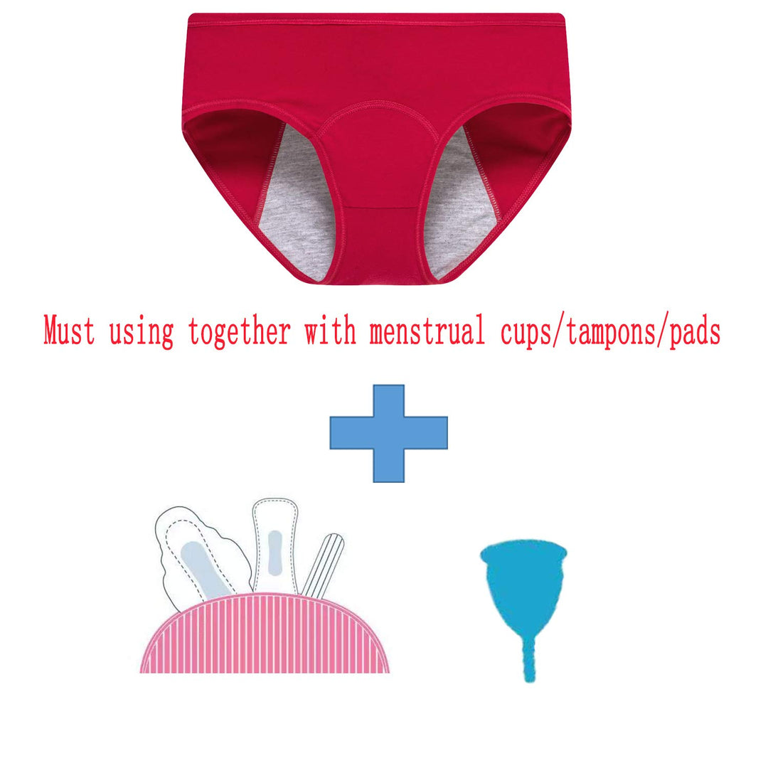 Cotton Teens Girls Period Underwear Leak Proof Start Period Kit Panties for Teen XS