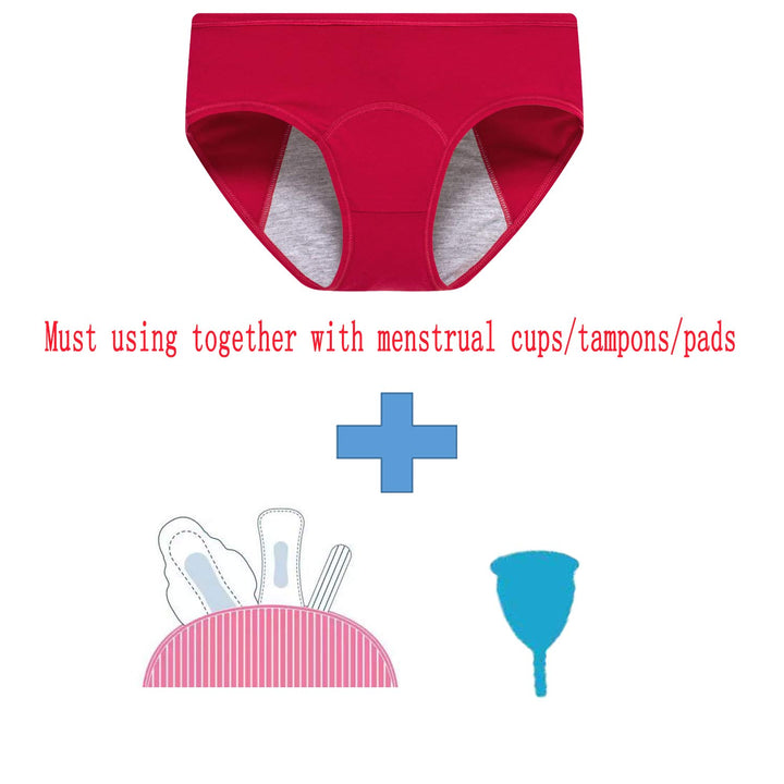 Cotton Teens Girls Period Underwear Leak Proof Start Period Kit Panties for Teen XS