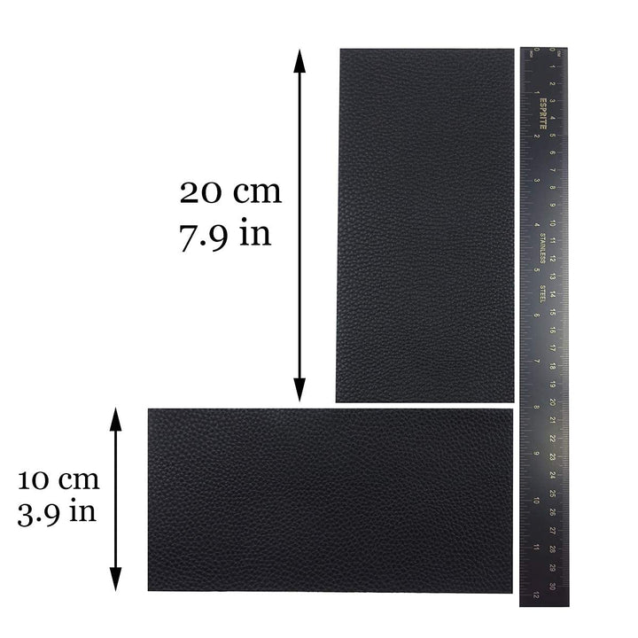 Leather Repair Kits for Couches and Cars, Leather Repair Patches Super-Thin Vinyl Repair kit 2 PCS Black