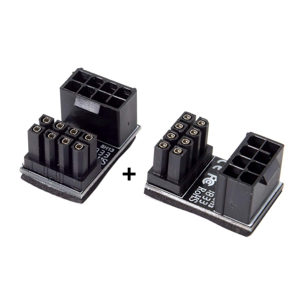 cablecc ATX 8Pin Female to 8pin Male 180 Degree AngledP