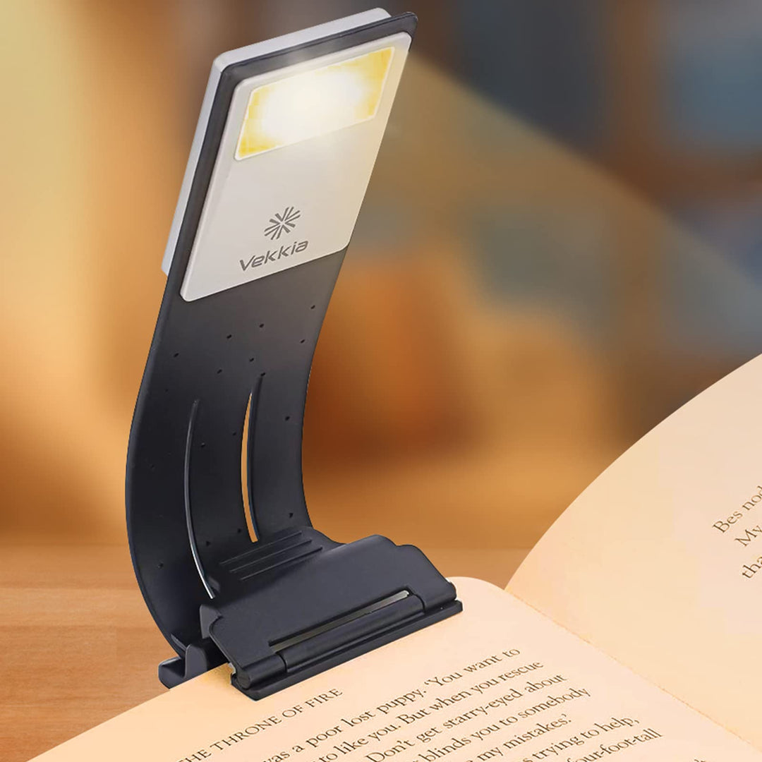 Bookmark Book Light, Clip on Reading Lights for Books in Bed, Infinite Brightness Levels, Soft Light Easy for Eyes, Built-in USB Cable Easy Charge. Perfect for Readers &amp; Kids