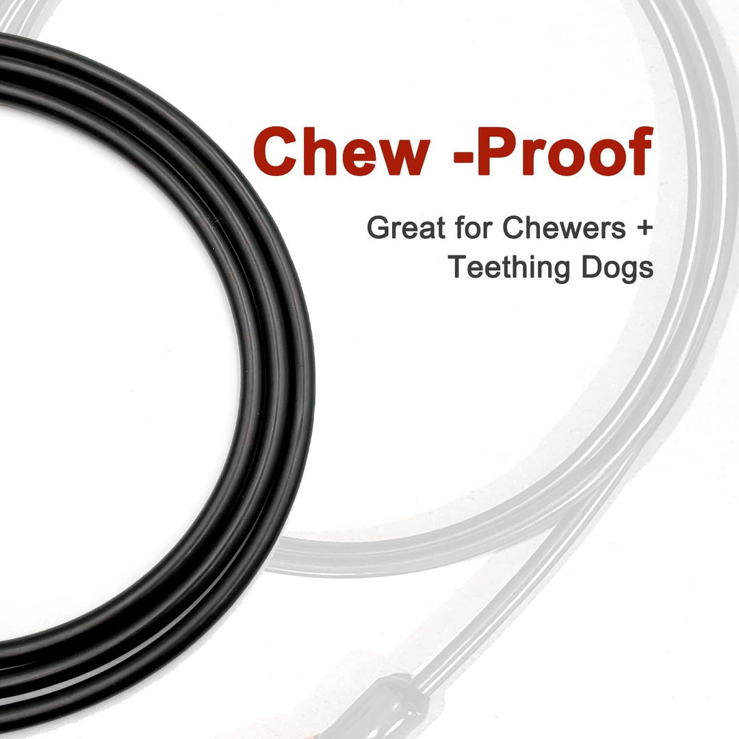 Chew Proof Heavy Duty Leash for Dogs Up to 250 Pound,Metal Cable Lead Made of Coated Wire Rope with Soft Padded Handle,Chew Resistant Dog Leash for Large and Medium Dog