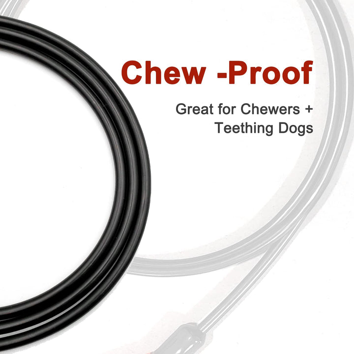 Chew Proof Heavy Duty Leash for Dogs Up to 250 Pound,Metal Cable Lead Made of Coated Wire Rope with Soft Padded Handle,Chew Resistant Dog Leash for Large and Medium Dog