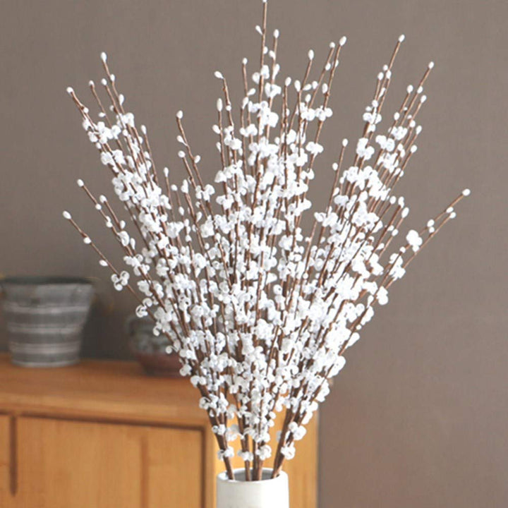 8 Pcs 29.5&#39;&#39; Long Stem Artificial Jasmine Flowers Tall Fake Flower Bouquet Faux Jasmine Plants for Hotel Home Office Kitchen Bedroom Wedding Party DIY Decor (White)