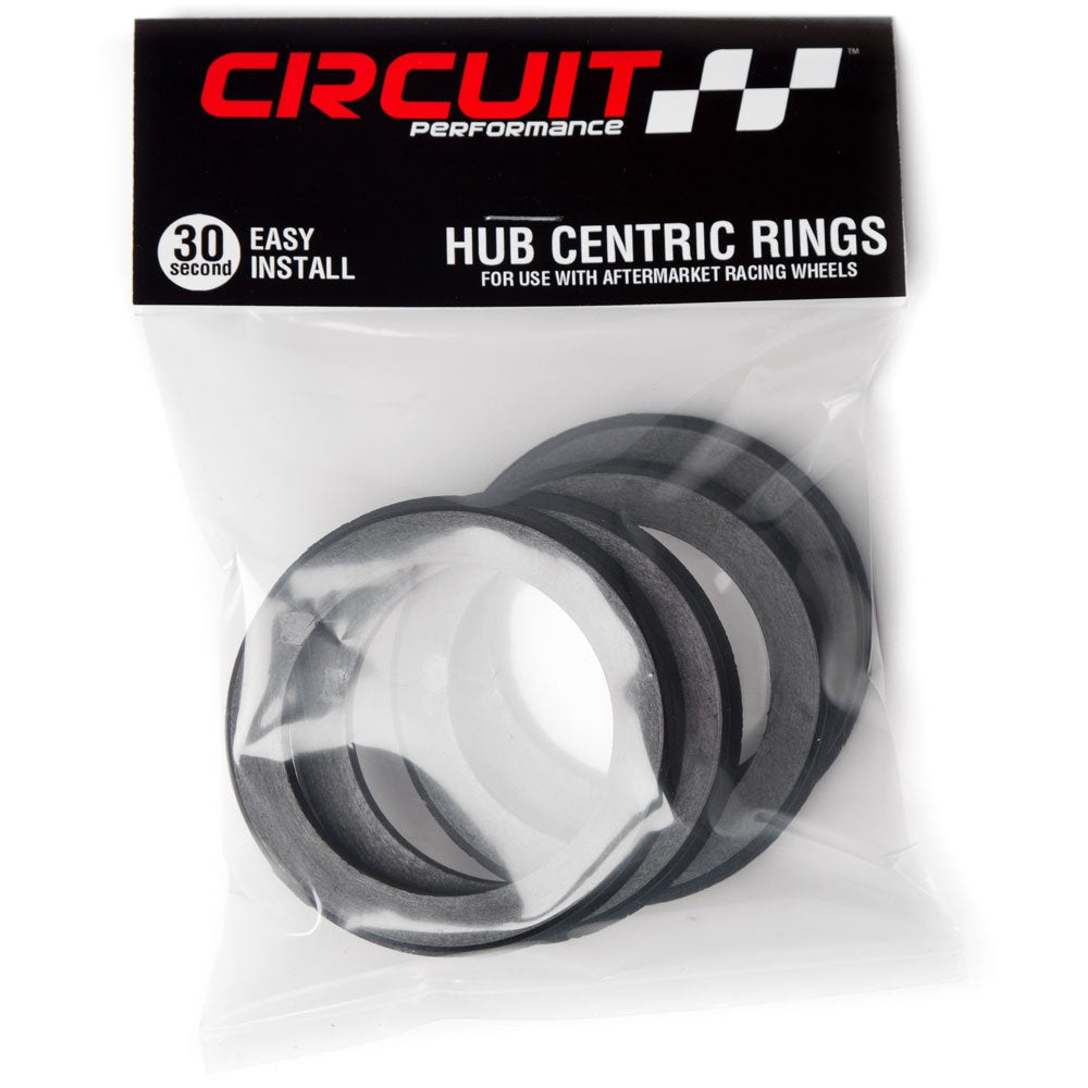 74.1mm OD to 57.1mm ID Black Plastic Polycarbonate Hub Centric Rings