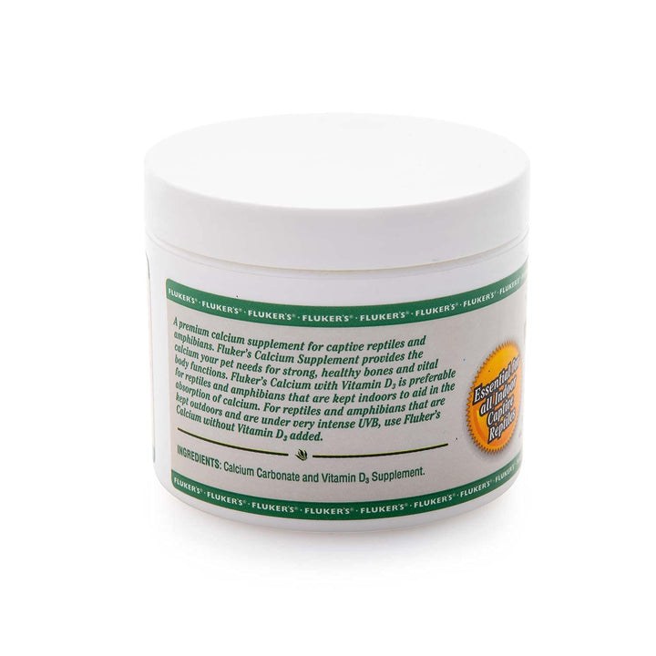 Fluker's Calcium Reptile Supplement with added Vitamin D3, 4 oz.