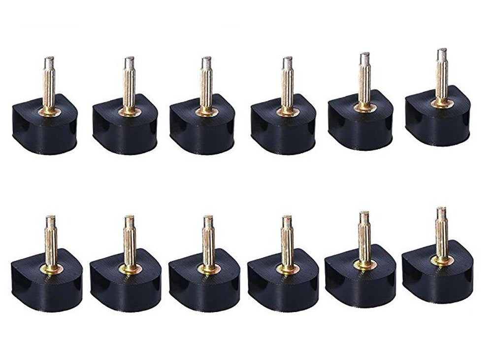 6 Pairs Black Durable U-shape Heel Tips Replacement Hig
